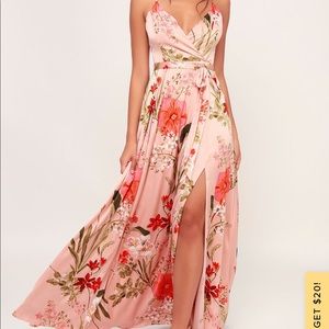 Lulu’s Still The One satin dress (size M)